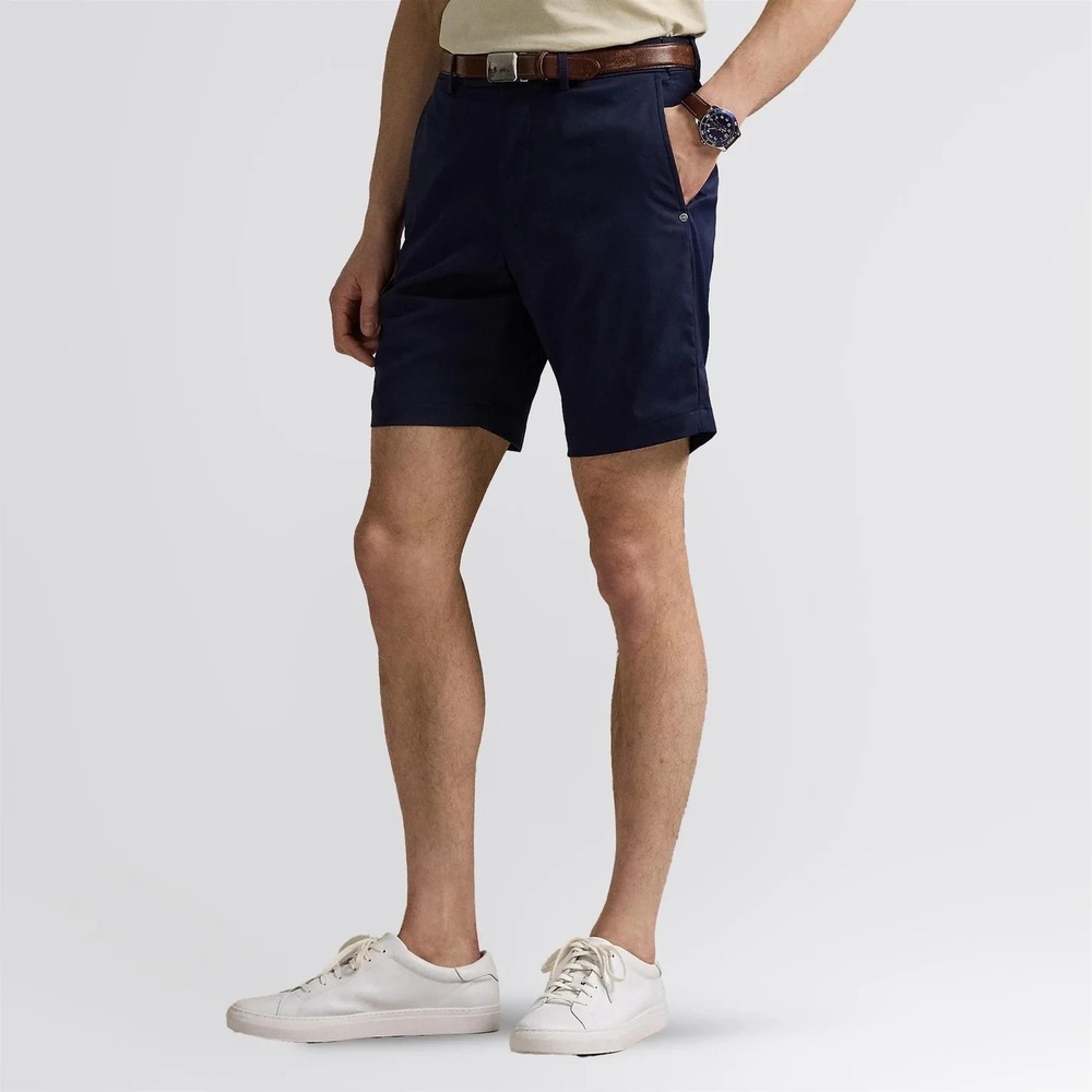 RLX Ralph Lauren Cypress‎ Shorts Men's 38 Navy Featherweight Golf Chino NWT $100